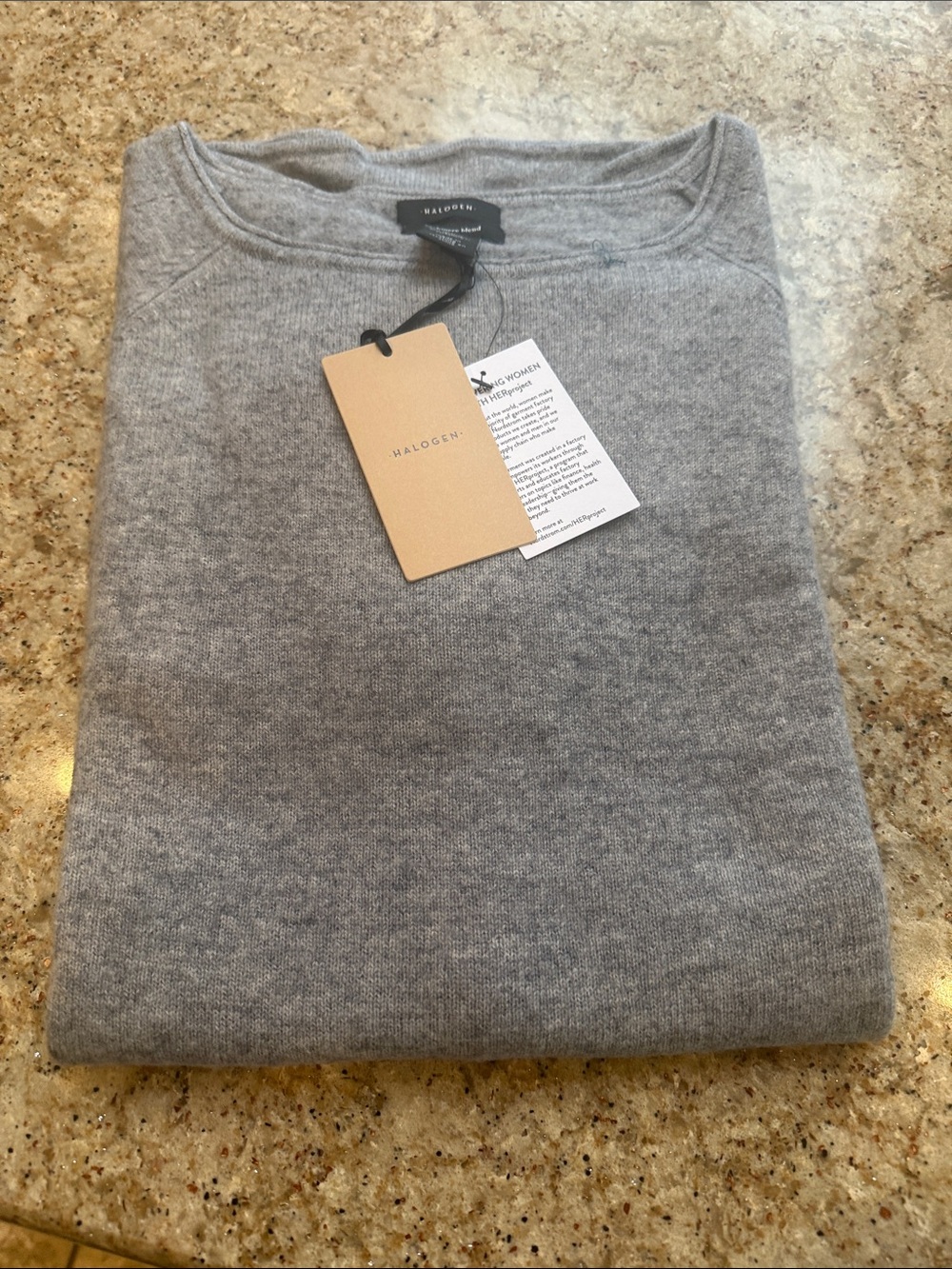 Halogen Gray Crewneck Sweater for Women